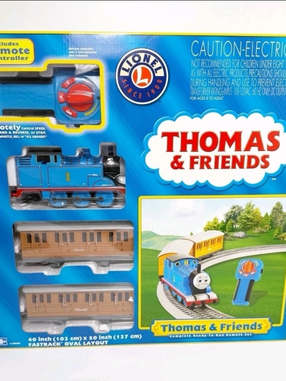 Thomas & Friends Blue Thomas Remote Control Train Set **Like NEW/FAST SHIPPING**